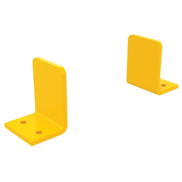 Vestil Steel Gantry Crane V-Groove Track End Stops 5 in. High Yellow V-TRACK-ES - main